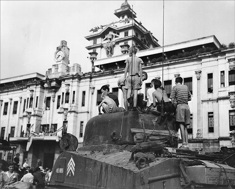 The expats who had been living on the campus of the University of Santo Tomas were spared from the planned massacre by the Japanese when the US Army First Cavalry was able to pierce through Japanese defense lines and barged into the internment camp on Feb. 3, 1945.