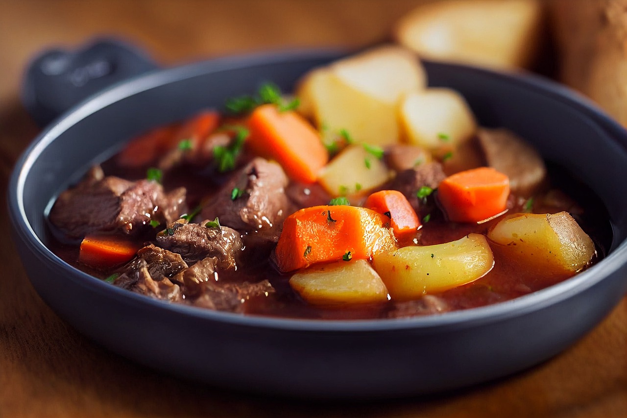 Beef stew in the Philippines is similar to Julia Child's boeuf bourgignon. Photo by Hansuan Fabregas/Pixabaygnon