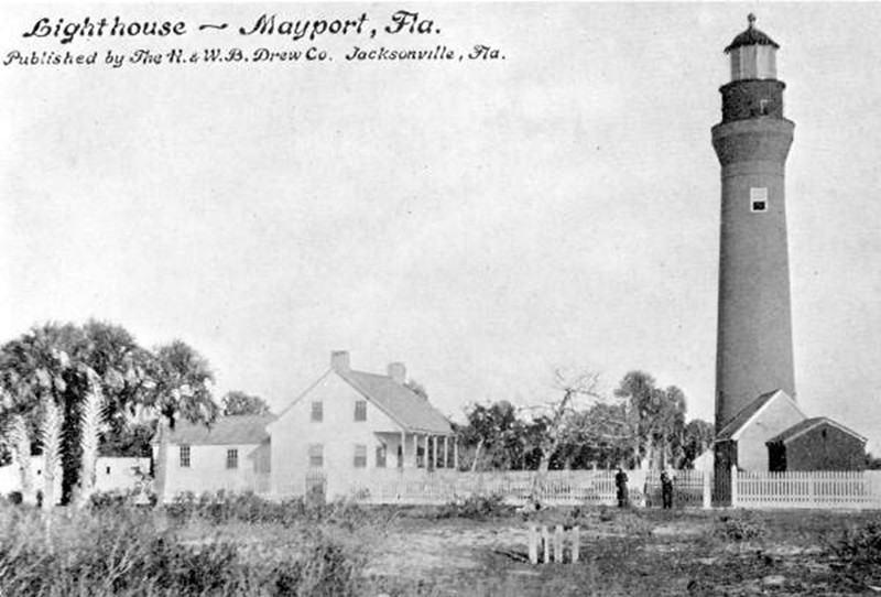 St. Johns River Lighthouse ca. 1912. Photo courtesy of the State Archives of Florida